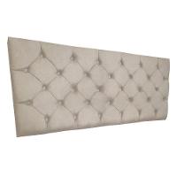 Cabeceira Painel Capitonê Solteiro 0,90m Jade Suede Bege - 3