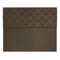 Cabeceira Capitonê Casal 1,40m Jade Suede Marrom - 5