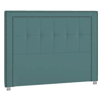 Cabeceira Solteiro P04 100 Cm Suede Turquesa Tca 946