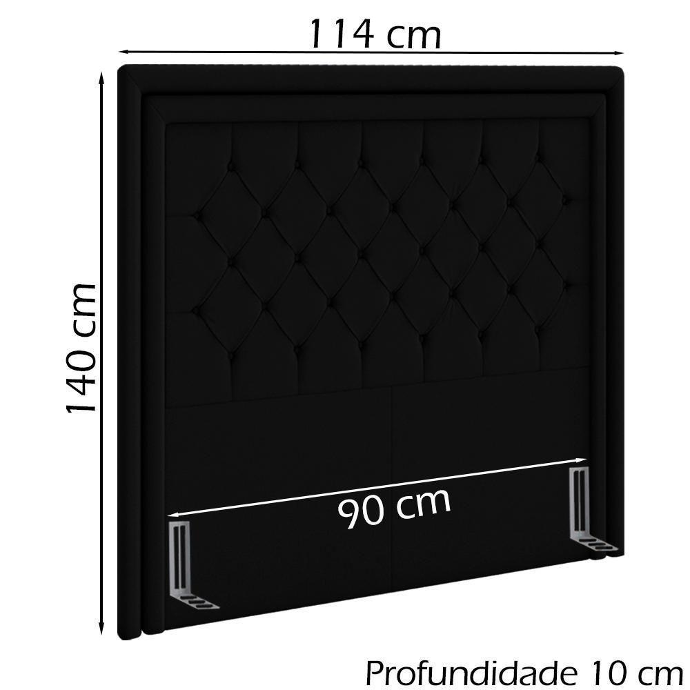 Cabeceira Solteiro 90 Cm Padov Veludo Sl 944 Peer Sl 944 - 7