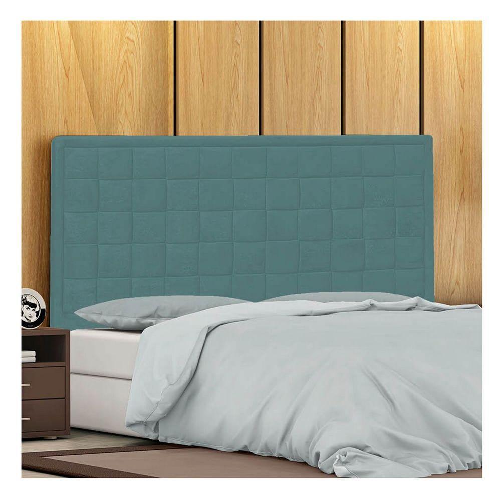 Cabeceira Solteiro Palermo P04 100 Cm Suede Turquesa - 6