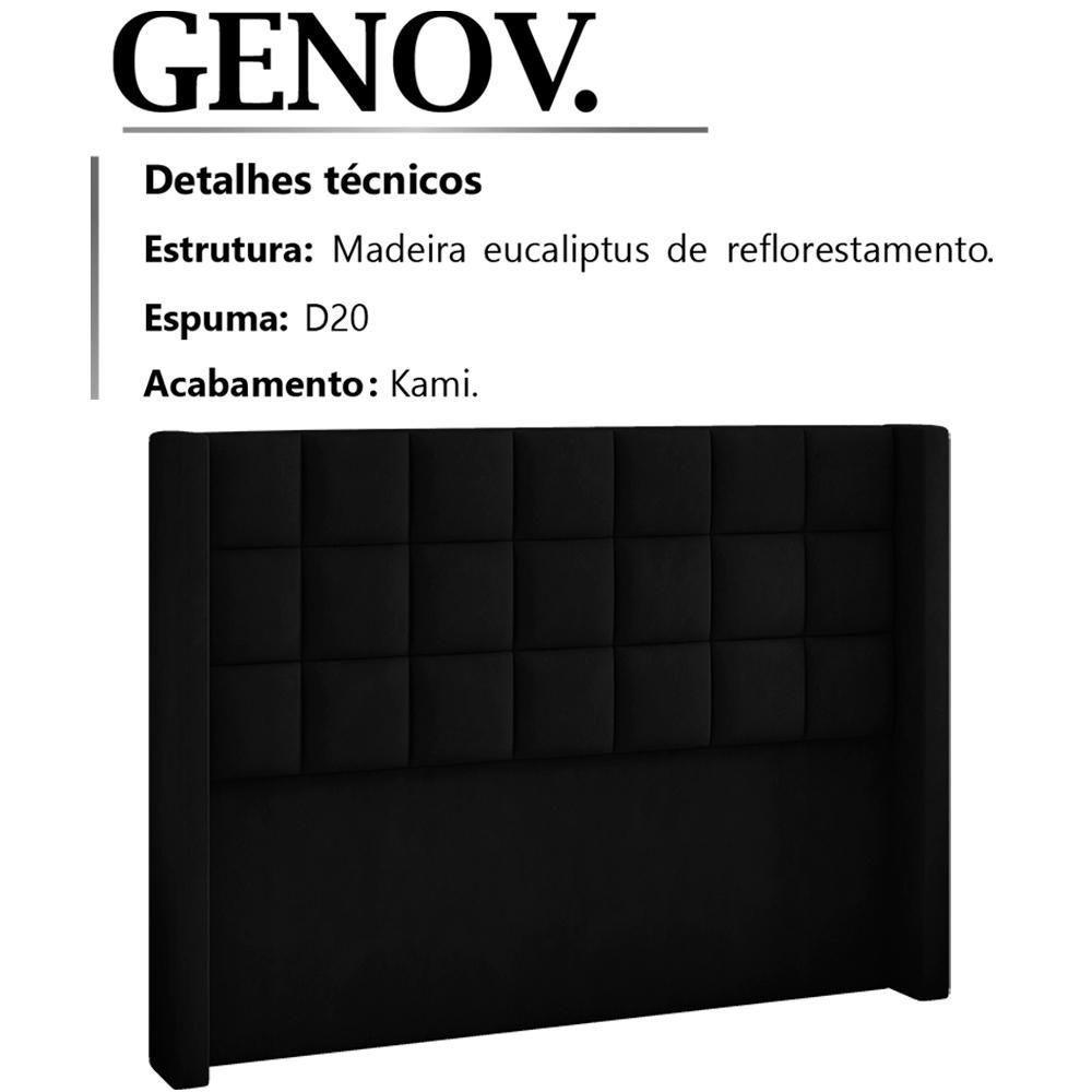 Cabeceira Casal 140 Cm Genov Veludo Sl 944 Peer Sl 944 - 3