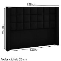 Cabeceira Casal 140 Cm Genov Veludo Sl 944 Peer Sl 944 - 11