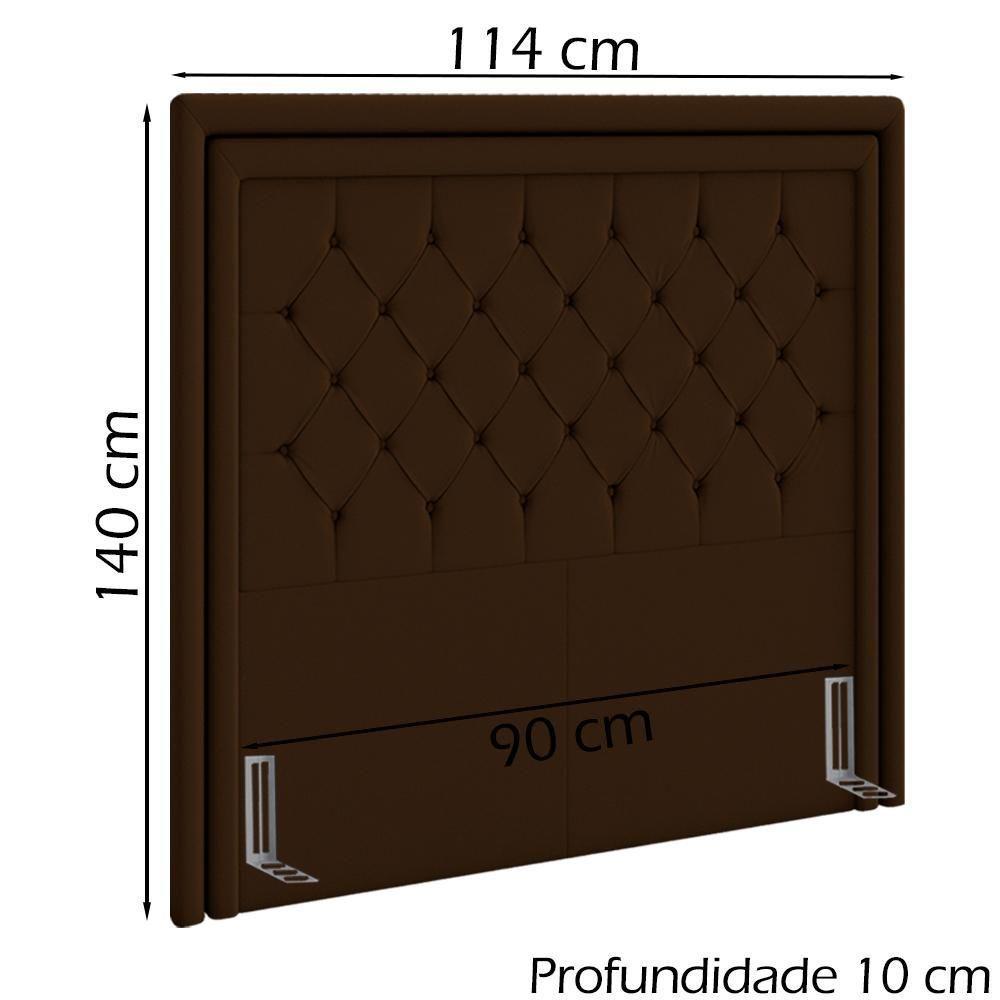 Cabeceira Solteiro 90 Cm Padov Veludo Sl 942 Peer Sl 942 - 3