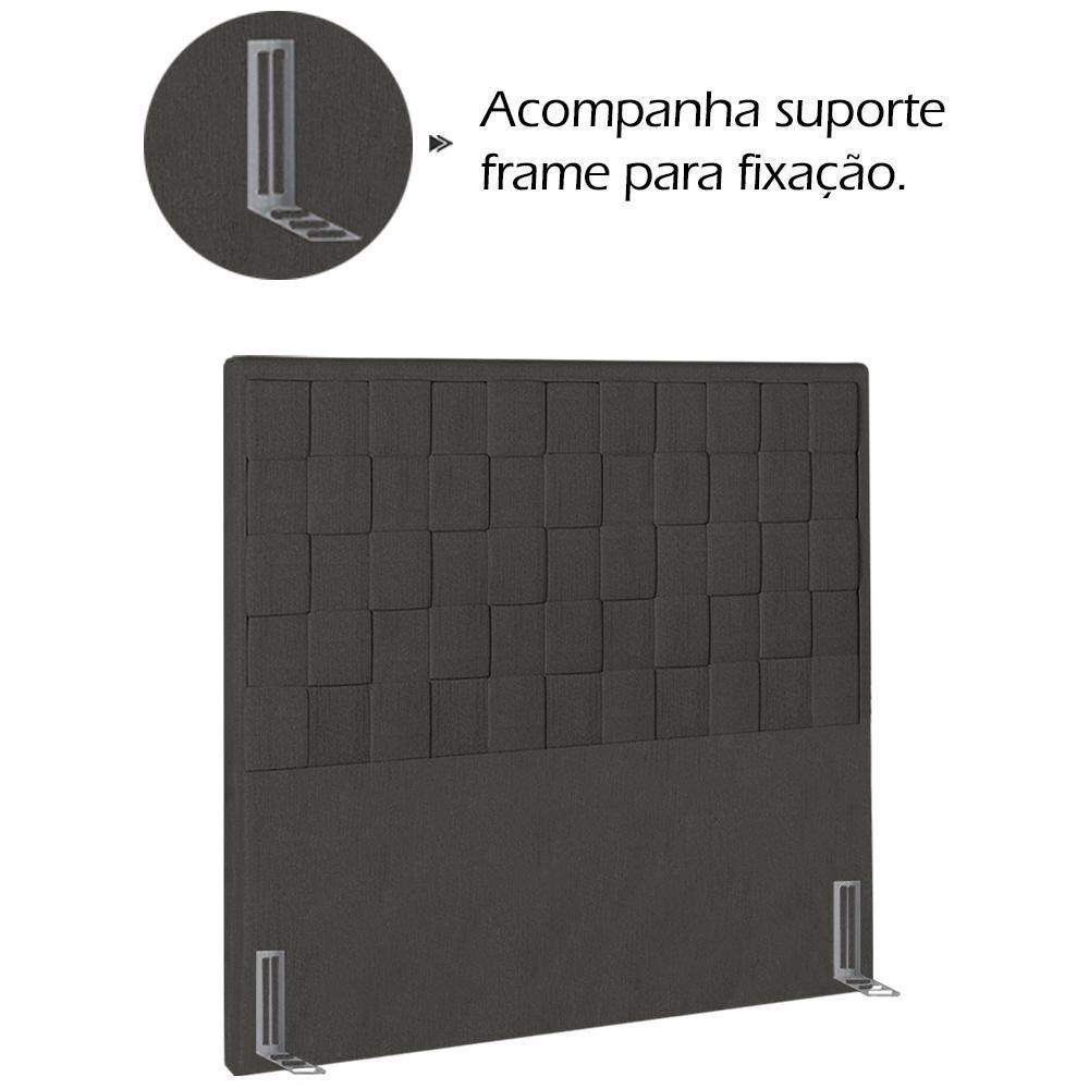 Cabeceira Solteiro 90 Cm Priss Linho Sl 74 Peer Sl 74 - 6