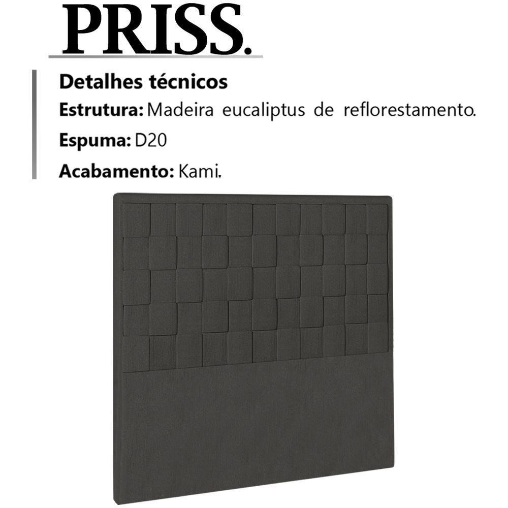 Cabeceira Solteiro 90 Cm Priss Linho Sl 74 Peer Sl 74 - 8