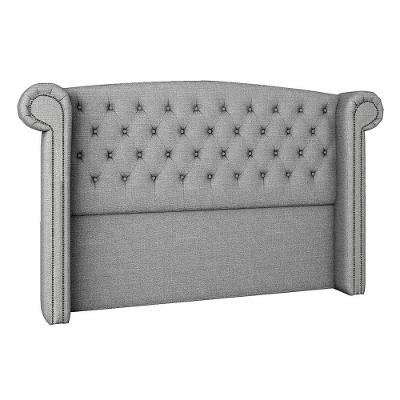 Cabeceira Solteiro Lyon P04 100 Cm Suede Cinza Tca 940