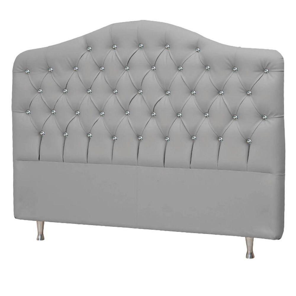 Cabeceira Solteiro Florence P04 100 Cm Suede Cinza Tca 940 - 4