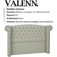Cabeceira Casal 140 Cm Valenn Linho Sl 76 Peer Sl 76 - 7