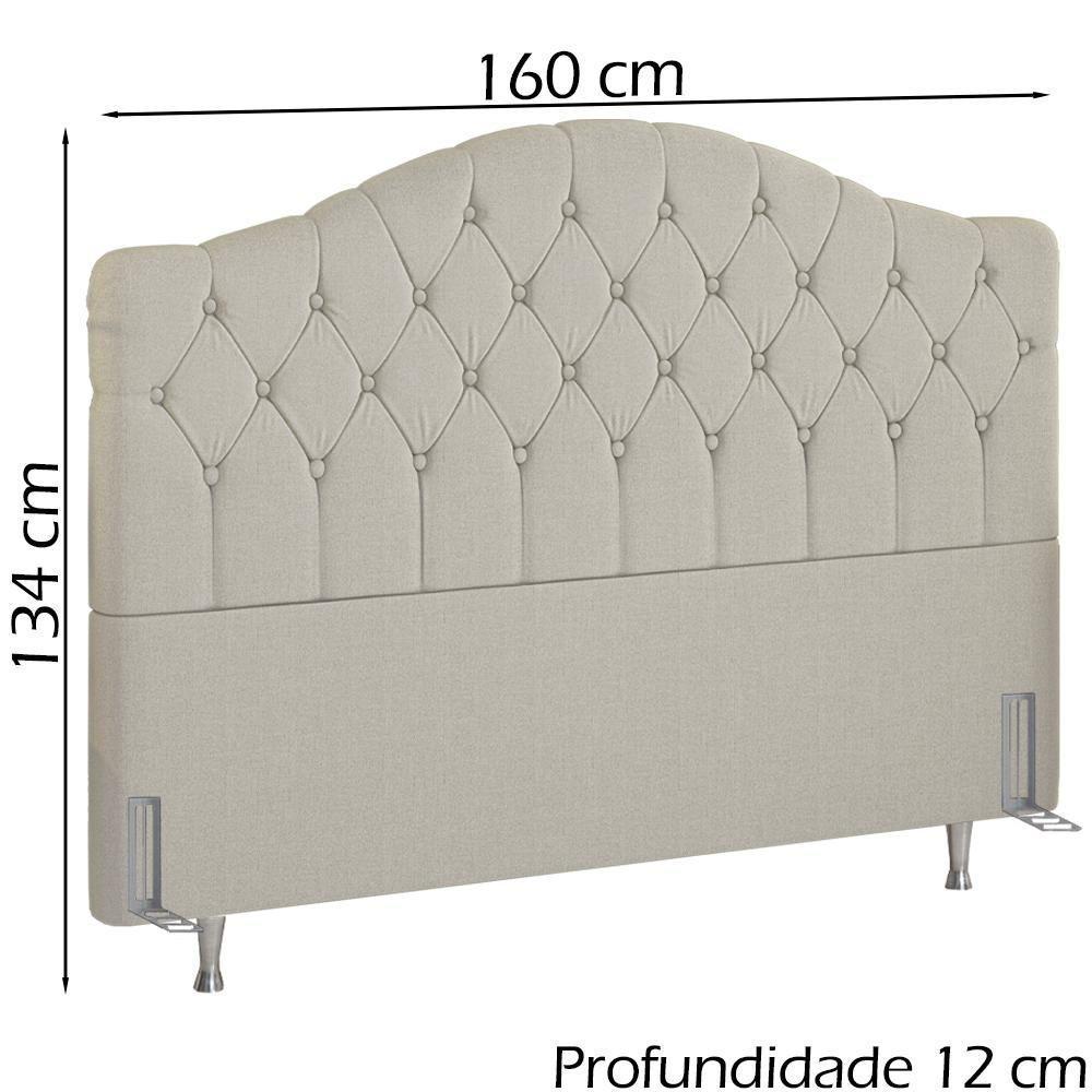 Cabeceira Queen 160 Cm Room Linho Sl 76 Peer Sl 76 - 6