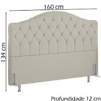 Cabeceira Queen 160 Cm Room Linho Sl 76 Peer Sl 76 - 6