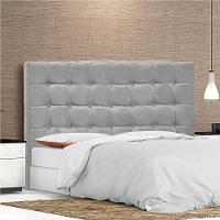 Cabeceira Queen Pequim P04 160 Cm Suede Cinza Tca 940 - 6