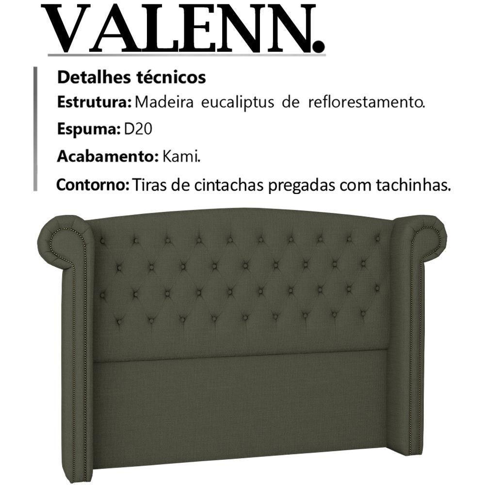 Cabeceira Casal 140 Cm Valenn Linho Sl 74 Peer Sl 74 - 8