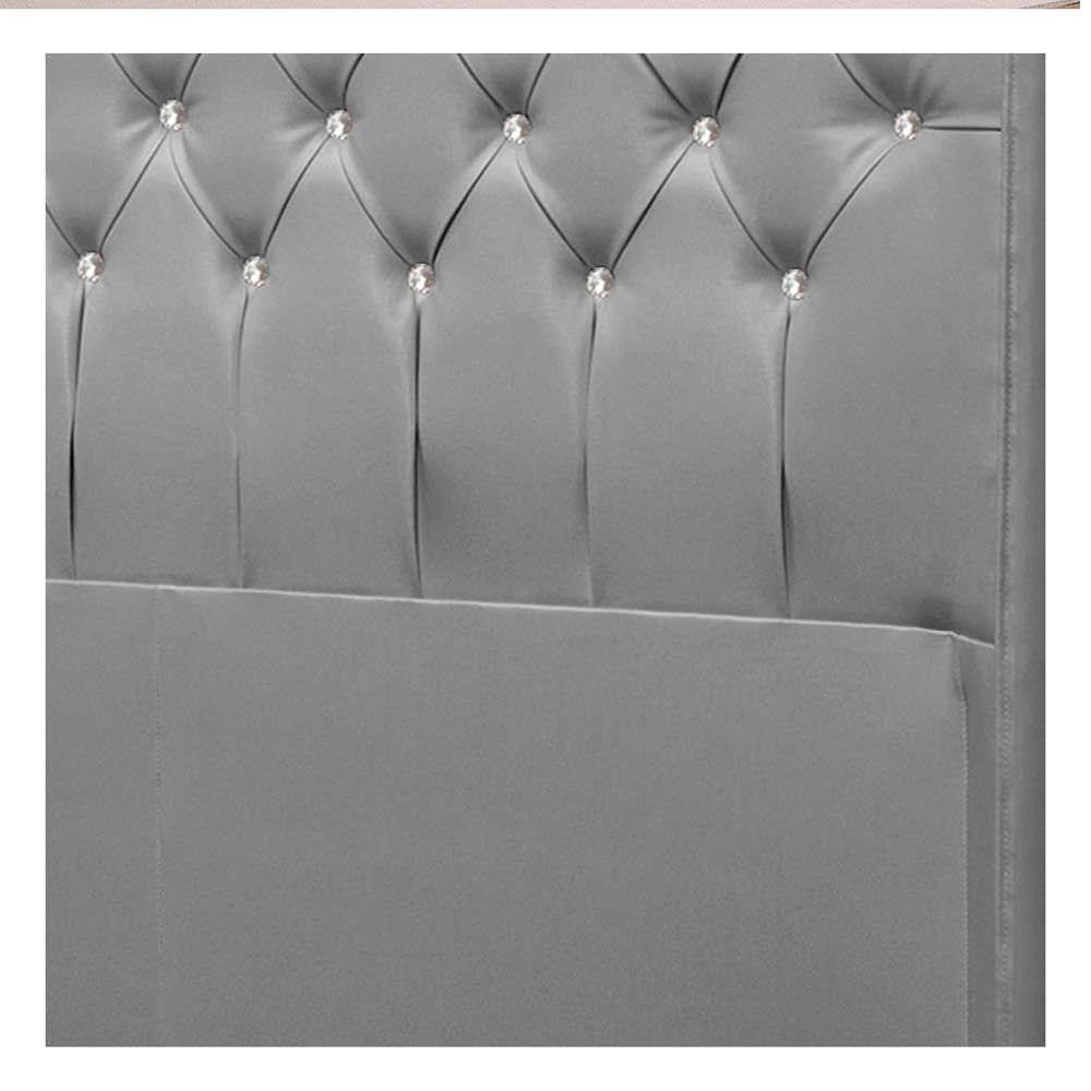 Cabeceira Solteiro Brescia P04 100 Cm Suede Cinza Tca 940 - 2