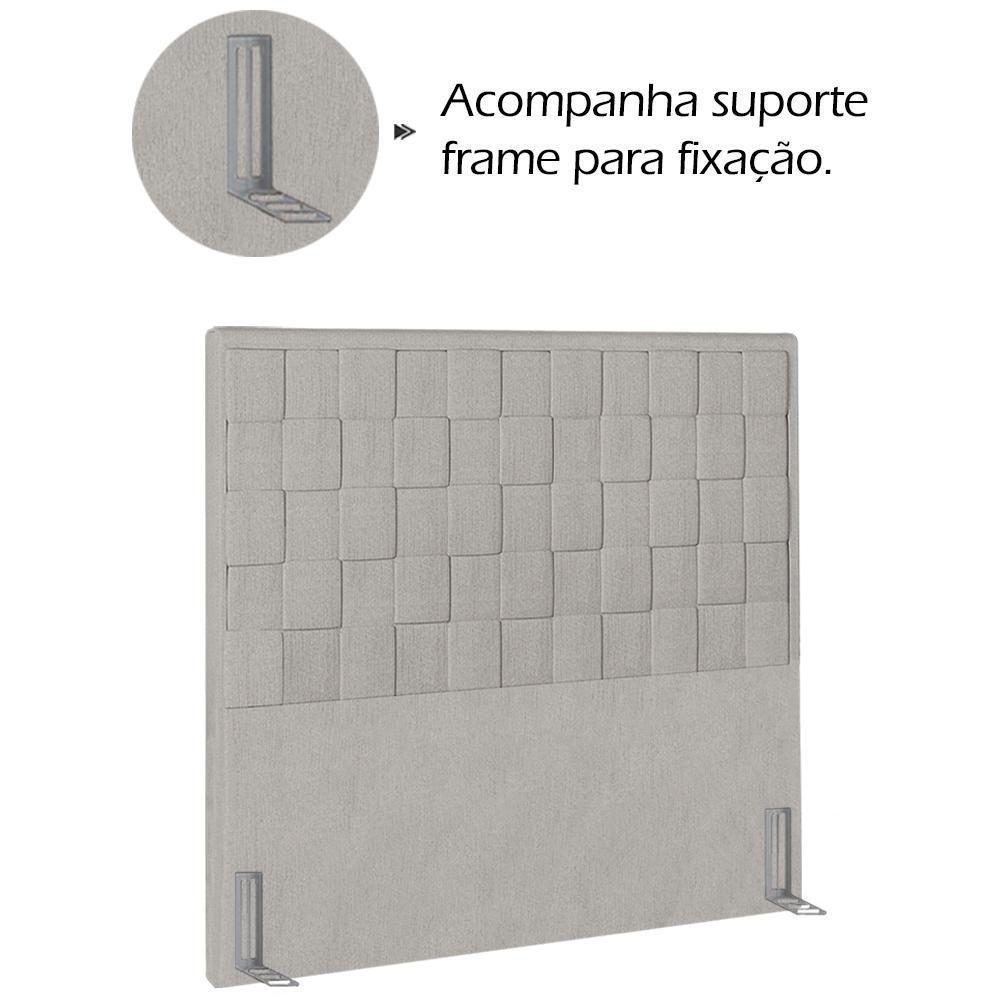 Cabeceira Solteiro 90 Cm Priss Linho Sl 76 Peer Sl 76 - 7