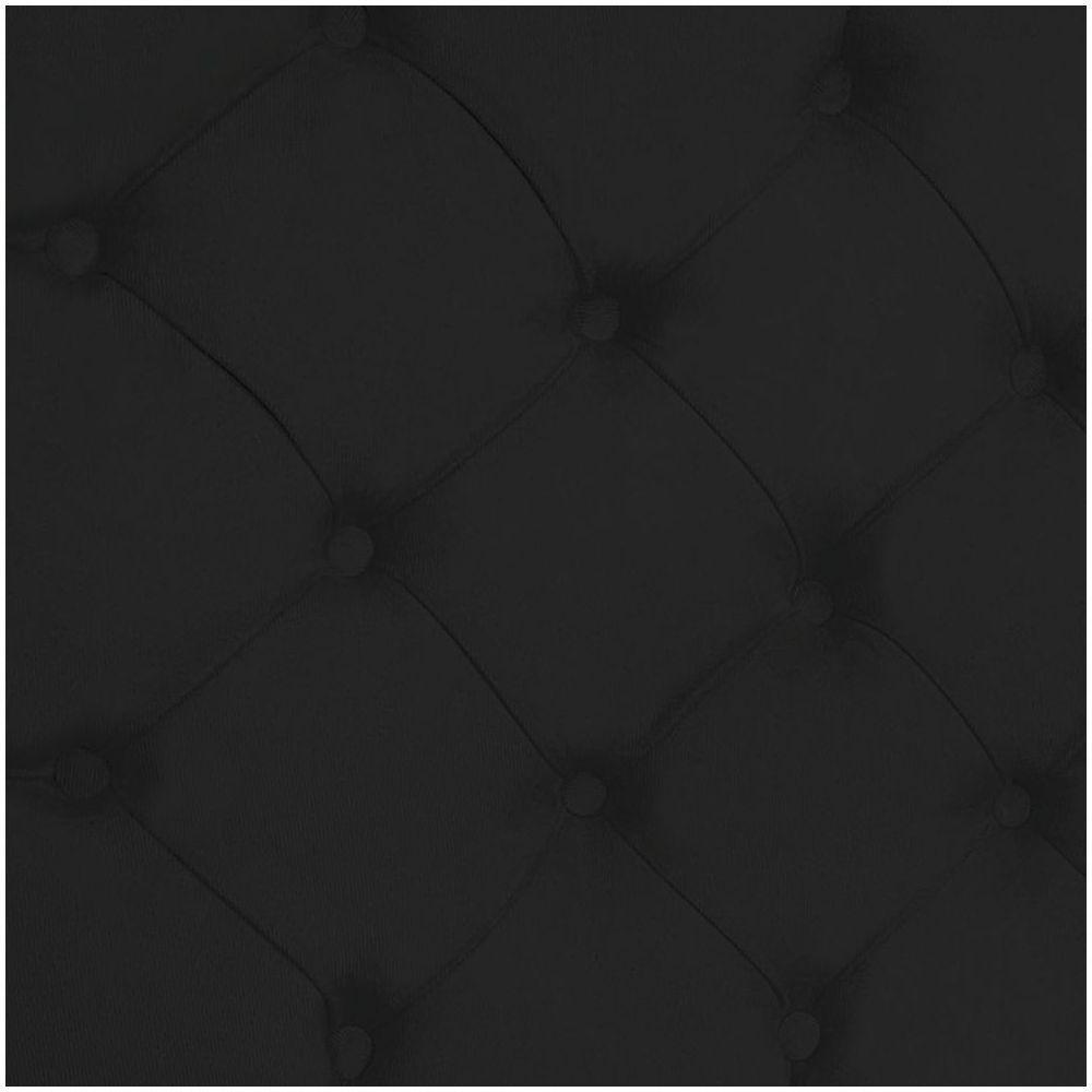 Cabeceira Capitonê Queen 1,60m Jade Suede Cor Preto - 4