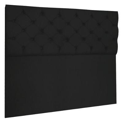 Cabeceira Capitonê King 1,95m Jade Suede Preto