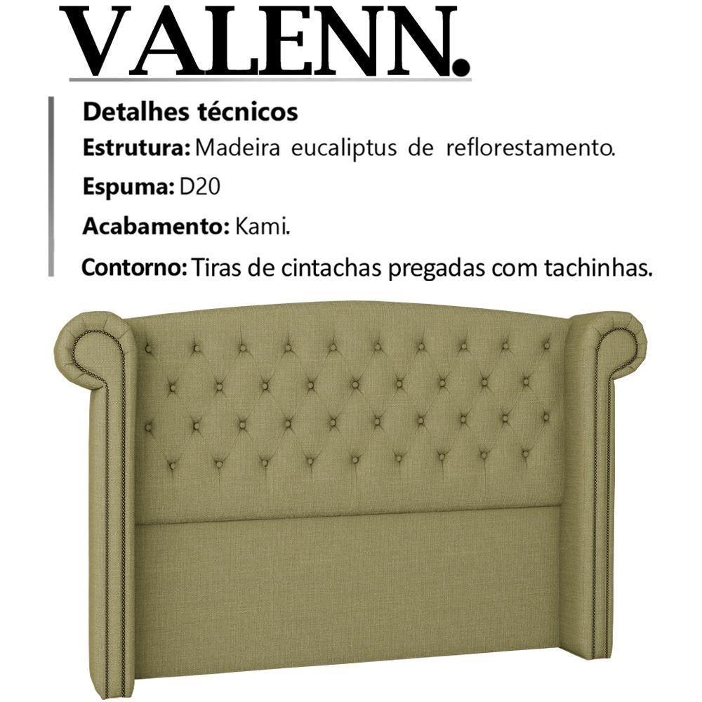 Cabeceira Casal 140 Cm Valenn Linho Sl 75 Peer Sl 75 - 7