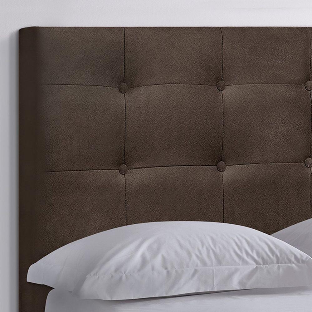 Cabeceira Queen Heloísa I02 160 Cm Suede Marrom - 4