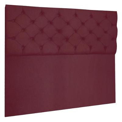 Cabeceira Capitonê King 1,95m Jade Suede Marsala