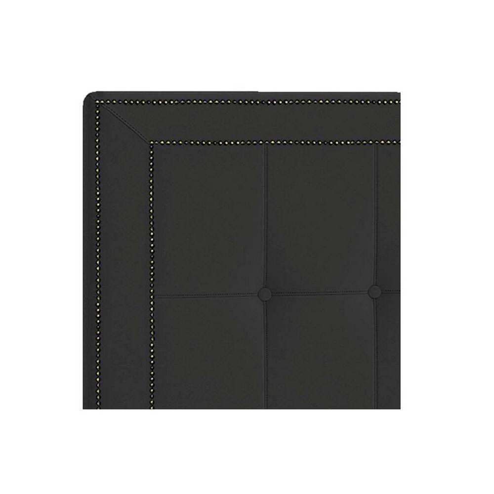 Cabeceira Solteiro Catania P04 100 Cm Suede Preto Tca 944 - 3