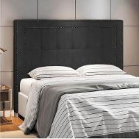 Cabeceira Solteiro Catania P04 100 Cm Suede Preto Tca 944 - 6
