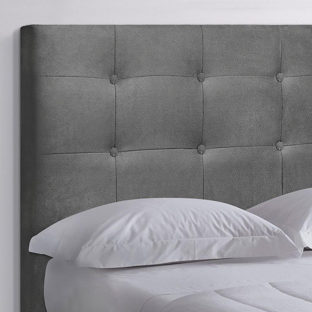 Cabeceira Queen Heloísa I02 160 Cm Suede Cinza - 4