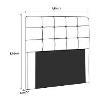 Cabeceira Queen Heloísa I02 160 Cm Suede Cinza - 5