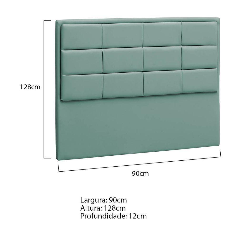 Cabeceira Solteiro Tallin P04 90 Cm Suede Turquesa Tca 946 - 5