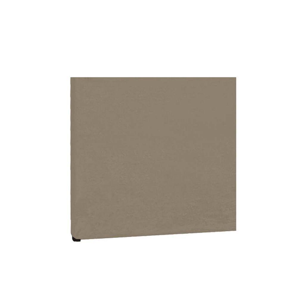 Cabeceira QueenP04 160 Cm Suede Marrom Claro Tca 945 - 2