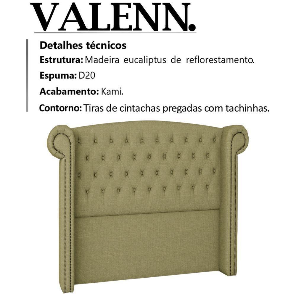 Cabeceira Solteiro 90 Cm Valenn Linho Sl 75 Peer Sl 75 - 8