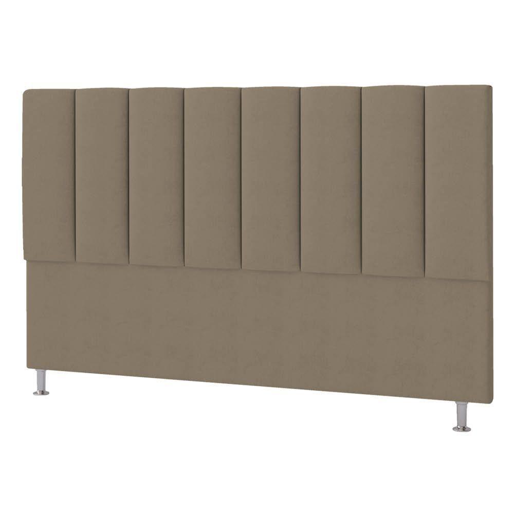 Cabeceira Casal P04 140 Cm Suede Marrom Claro Tca 945 - 4