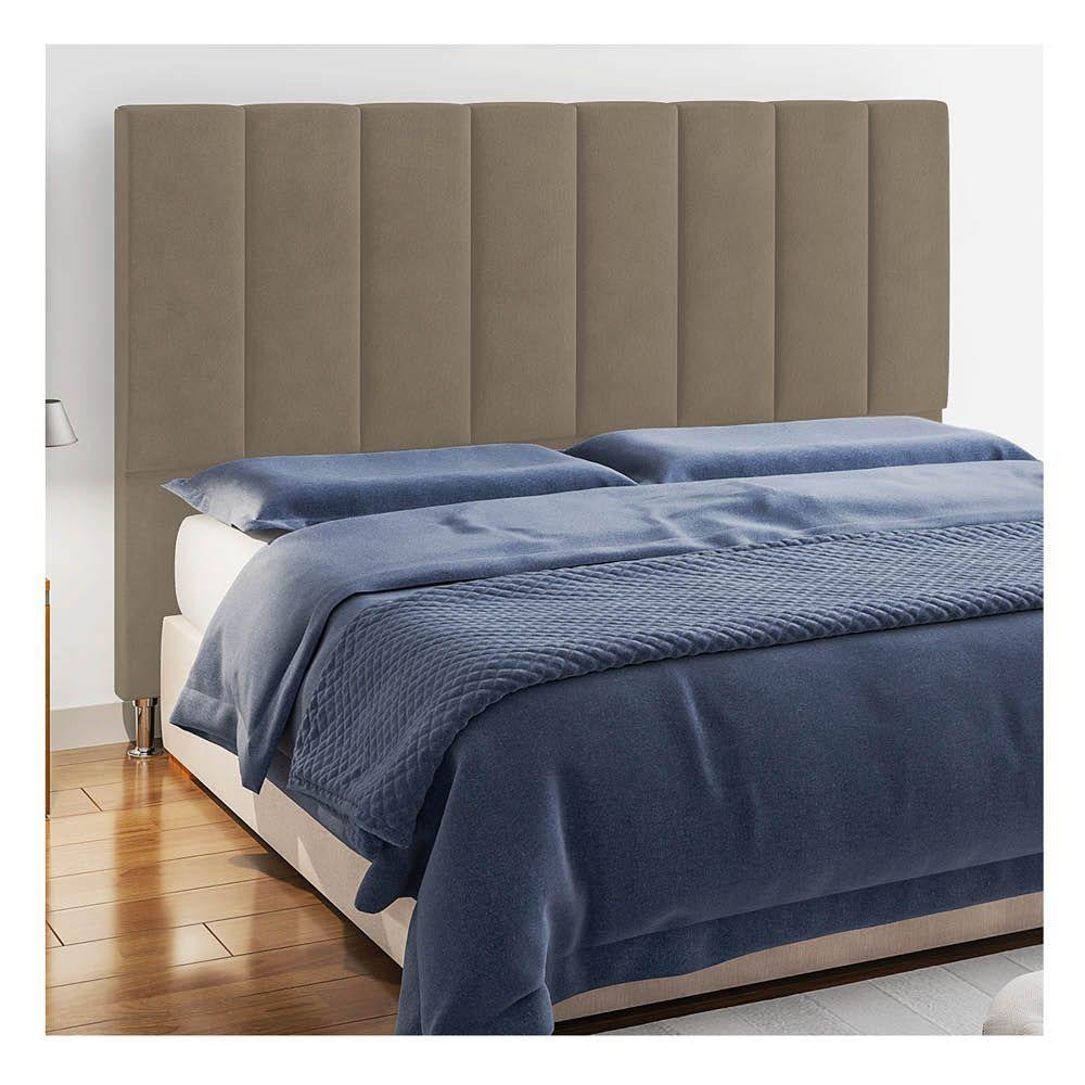 Cabeceira Casal P04 140 Cm Suede Marrom Claro Tca 945 - 6