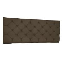 Cabeceira Painel Capitonê King 1,95m Jade Suede Marrom - 1