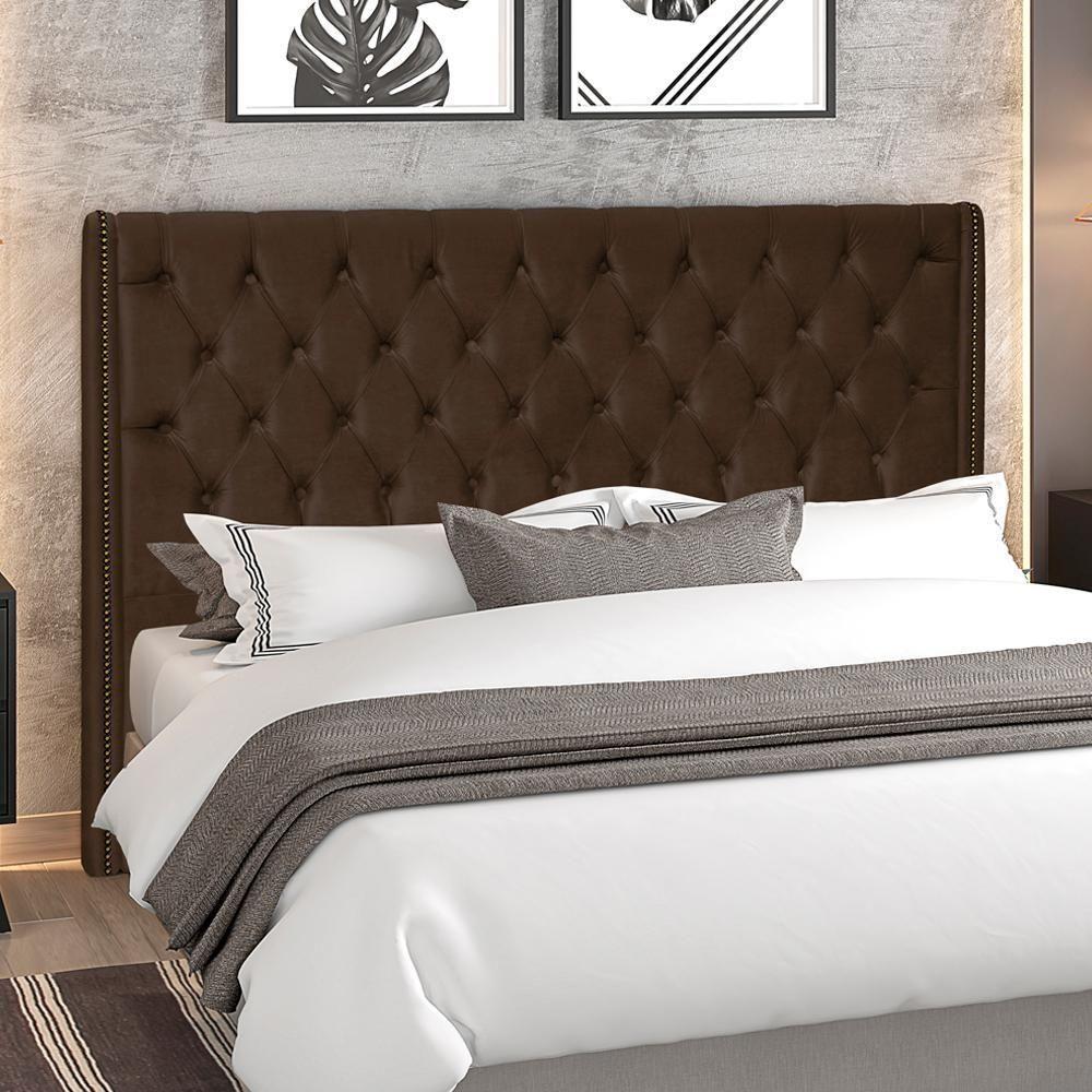 Cabeceira Casal 140 Cm Firezz Veludo Sl 942 Peer Sl 942 - 8