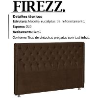 Cabeceira Casal 140 Cm Firezz Veludo Sl 942 Peer Sl 942 - 2