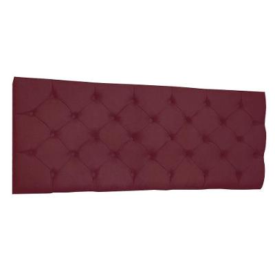 Cabeceira Painel Capitonê King 1,95m Jade Suede Marsala