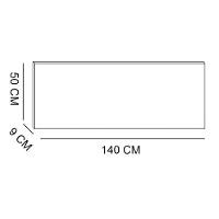 Cabeceira Painel Capitonê Casal 1,40m Jade Suede Marrom - 2