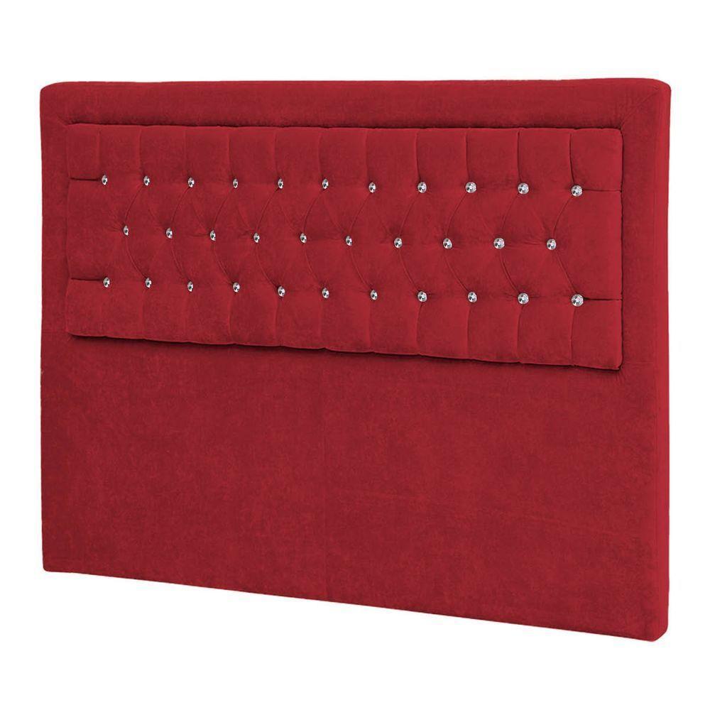 Cabeceira Queen Iasi P04 160 Cm Suede Vermelho Tca 53 - 4