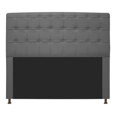 Cabeceira Dama 195Cm King Size Com Botonê Cinza