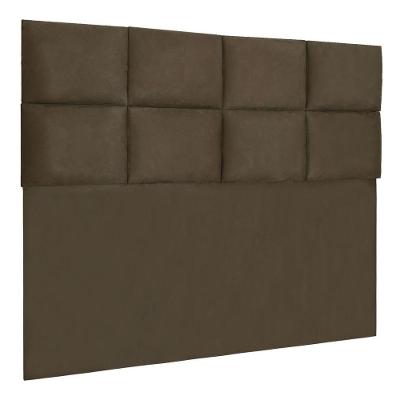 Cabeceira Modulada King 1,95m Lorena Suede Cor Marrom