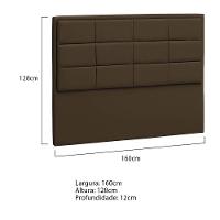 Cabeceira Queen Tallin P04 160 Cm Suede Marrom Tca 942 - 5