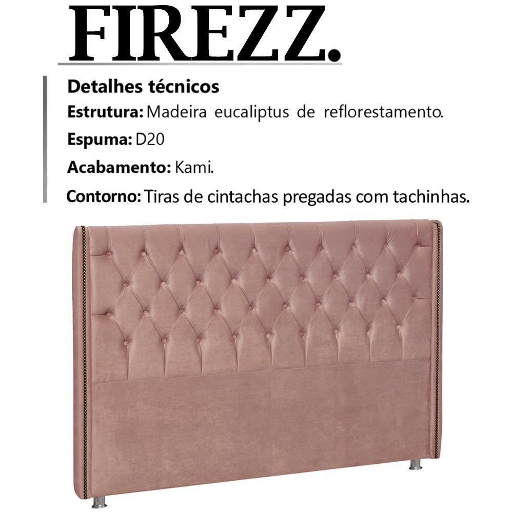 Cabeceira Casal 140 Cm Firezz Veludo Sl 949 Peer Sl 949 - 6