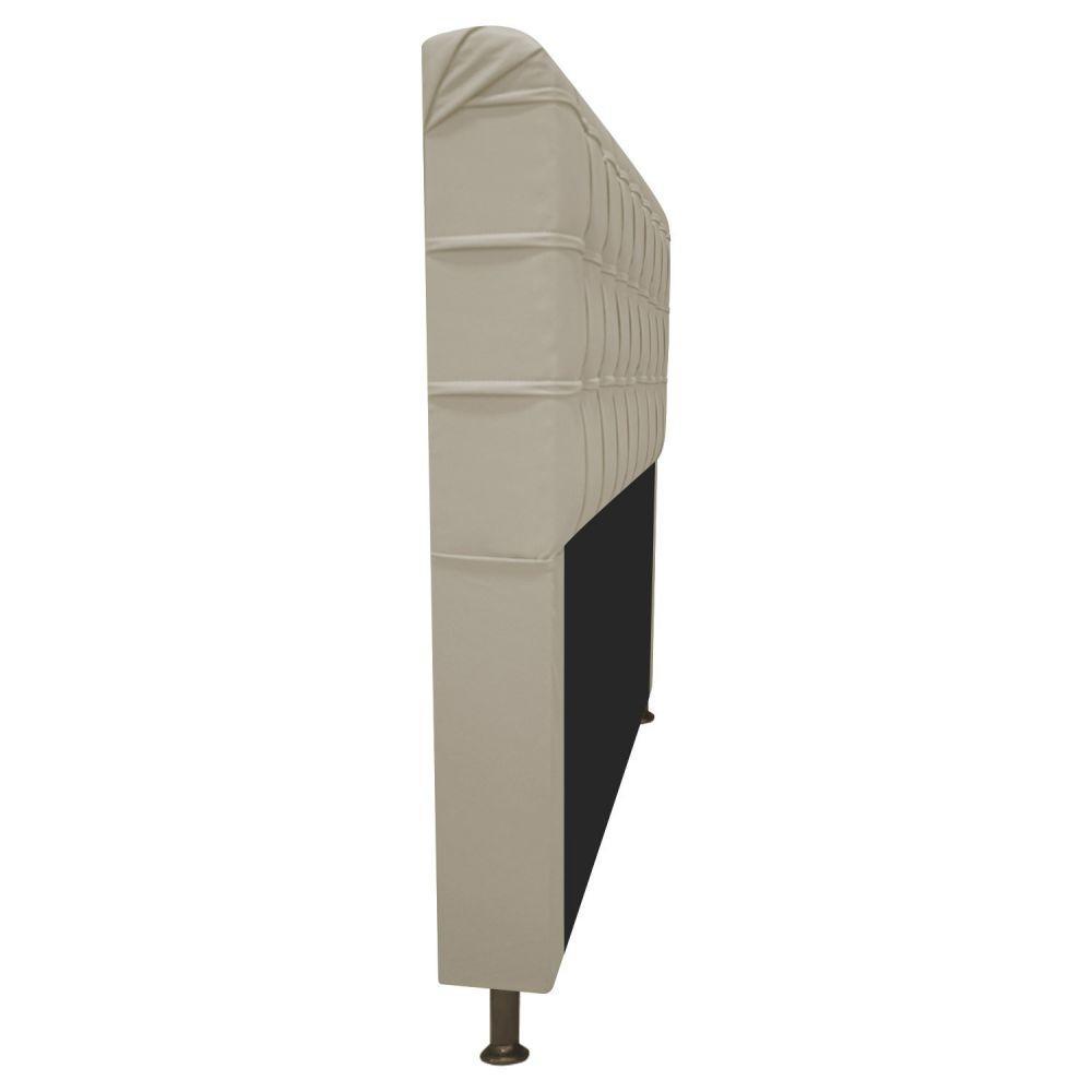 Cabeceira Dama 195Cm King Size Com Strass Bege - 3
