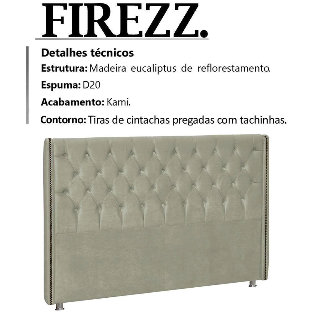 Cabeceira Casal 140 Cm Firezz Veludo Sl 940 Peer Sl 940 - 6