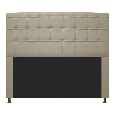 Cabeceira Dama 195Cm King Size Com Botonê Bege