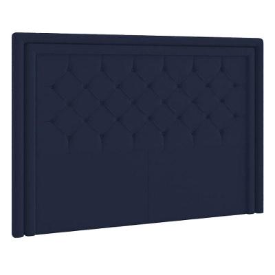 Cabeceira King P04 195 Cm Suede Azul Marinho Tca 948