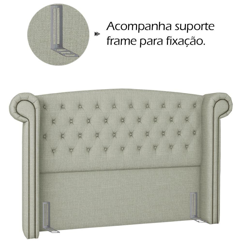 Cabeceira Queen 160 Cm Valenn Linho Sl 76 Peer Sl 76 - 8
