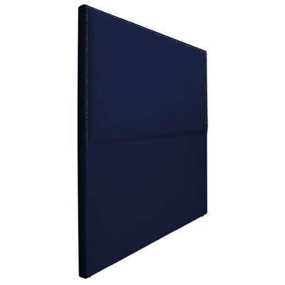 Cabeceira Casal 140 Cm Cama Box Suede Azul Marinho