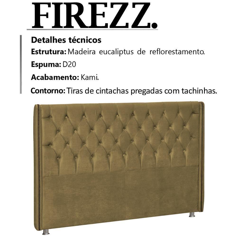 Cabeceira Casal 140 Cm Firezz Veludo Sl 945 Peer Sl 945 - 6